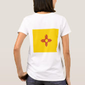 米国ニューメキシコフリースジップジョガー国旗 Tシャツ (裏面)