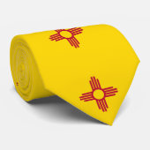 米国ニューメキシコ州旗と提携 ネクタイ (ロール)
