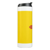 米国ニューメキシコ州旗を持つサーマルタンブラー タンブラー (回転左)