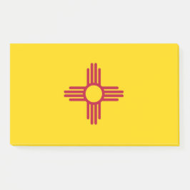 米国ニューメキシコ州旗を持つノート ポストイット