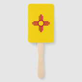 米国ニューメキシコ州旗を持つハンドファンのセット ハンドファン (裏面)