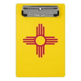 米国ニューメキシコ州旗を持つミニクリップボード ミニクリップボード