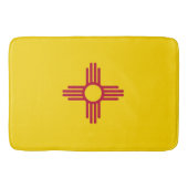 米国ニューメキシコ州旗を持つ大きなバスマット バスマット (正面)