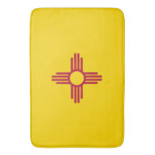 米国ニューメキシコ州旗を持つ大きなバスマット バスマット (正面縦)