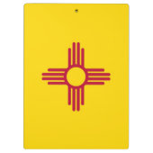 米国ニューメキシコ州旗を持つ愛国的なクリップボード クリップボード (裏面)