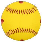 米国ニューメキシコ州旗を持つ愛国的ソフトボール ソフトボール (裏面)