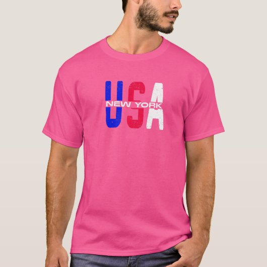 米国ニューヨークヴィンテージ愛国と誇りを持った米国市民 Tシャツ (正面)