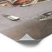 米国ニューヨーク州マンハッタンの航空都市ビュー ポスター (角)