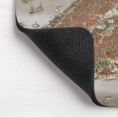 米国ニューヨーク州マンハッタンの航空都市ビュー マウスパッド (コーナー)