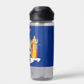 米国ニューヨーク州旗を持つウォーターボトル ウォーターボトル (背面)