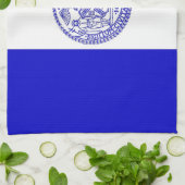 米国ニューヨーク州旗を持つキッチンタオル キッチンタオル (折り畳み)