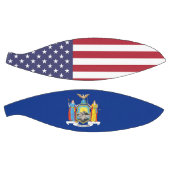 米国ニューヨーク州旗を持つフルサイズバスケットボール バスケットボール (パネル)