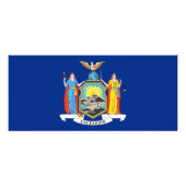 米国ニューヨーク州旗を持つラックカード ラックカード (裏面)