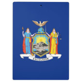 米国ニューヨーク州旗を持つ愛国的なクリップボード クリップボード (裏面)