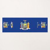 米国ニューヨーク州旗を持つ愛国的なヨガマット ヨガマット (裏面(横))