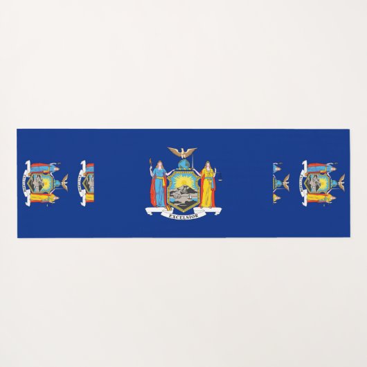 米国ニューヨーク州旗を持つ愛国的なヨガマット ヨガマット (裏面(横))