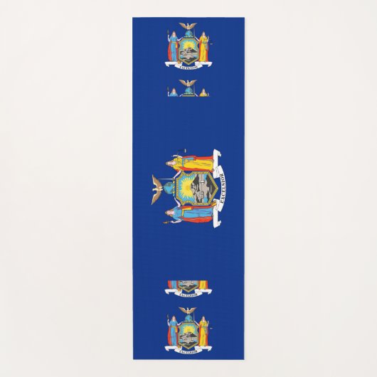 米国ニューヨーク州旗を持つ愛国的なヨガマット ヨガマット (正面)