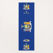 米国ニューヨーク州旗を持つ愛国的なヨガマット ヨガマット (裏面)