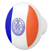 米国ニューヨーク市旗とセラミックノブの引っ張り セラミックノブ (右)