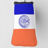 米国ニューヨーク市旗の付いたゴルフパターカバー ゴルフヘッドカバー (回転90)