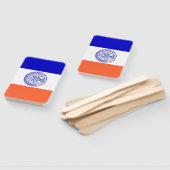 米国ニューヨーク市旗を持つハンドファンのセット ハンドファン (組立なし)