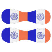 米国ニューヨーク市旗を持つ愛国的なソフトボール ソフトボール (パネル)