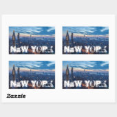 米国ニューヨーク市 長方形シール (シート)