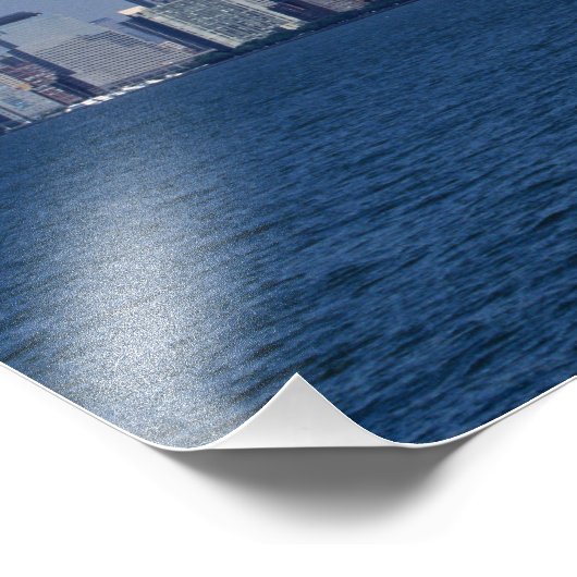 米国ニューヨーク。マンハッタンのダウンタウンのスカイライン フォトプリント            (角)