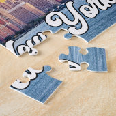 米国ニューヨーク，マンハッタン ジグソーパズル (側面)