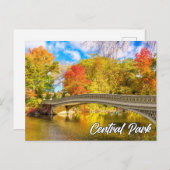 米国ニューヨーク，マンハッタン，セントラルパーク ポストカード (正面/裏面)