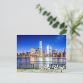 米国ニューヨーク，マンハッタン ポストカード (スタンド正面)