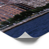 米国ニューヨーク。有名な世界のツインタワー ポスター (角)