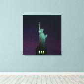 米国ニューヨーク，自由の女神6 キャンバスプリント (インサイチュ (ウッドフロア))