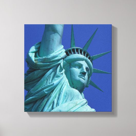米国ニューヨーク，自由の女神7 キャンバスプリント (正面)