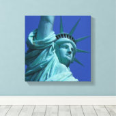 米国ニューヨーク，自由の女神7 キャンバスプリント (インサイチュ (ウッドフロア))