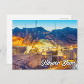 米国ネバダ州フーバーダム ポストカード (正面/裏面)