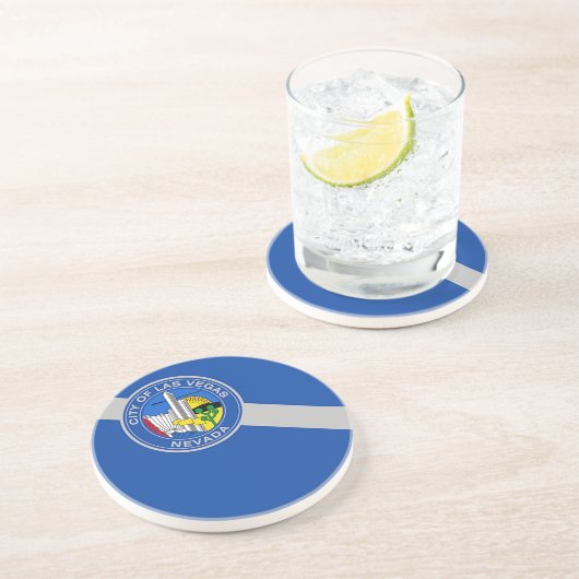 米国ネバダ州ラスベガス州旗を持つコースター コースター (側面)