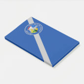 米国ネバダ州ラスベガス州旗を持つノート ポストイット (アングル)