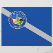 米国ネバダ州ラスベガス州旗を持つフライヤー チラシ (裏面)