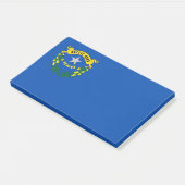 米国ネバダ州旗を持つノート ポストイット (アングル)