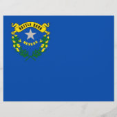 米国ネバダ州旗を持つフライヤー チラシ (裏面)