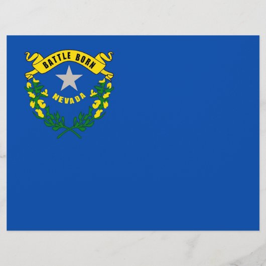 米国ネバダ州旗を持つフライヤー チラシ (裏面)