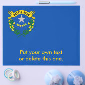 米国ネバダ州旗を持つフライヤー チラシ (シングル)