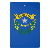 米国ネバダ州旗を持つミニクリップボード ミニクリップボード (裏面)