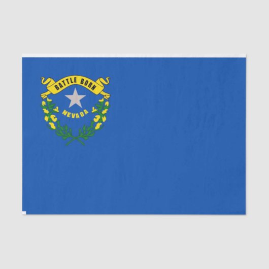 米国ネバダ州旗を持つ愛国的なティッシュペーパー 薄葉紙 (正面)