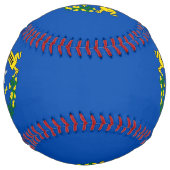 米国ネバダ州旗を持つ愛国的ソフトボール ソフトボール (裏面)