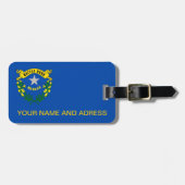米国ネバダ州旗を持つ荷物タグ ラゲッジタグ (正面横)