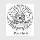 米国ネブラスカ州オマハの封印 シール (シート)