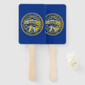 米国ネブラスカ州旗を持つハンドファンのセット ハンドファン (正面&裏面)