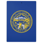 米国ネブラスカ州旗を持つ愛国的なクリップボード クリップボード (裏面)